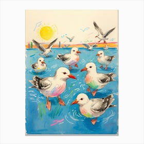 Seagulls 2 Canvas Print