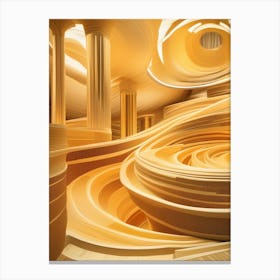 Golden Stairs Canvas Print