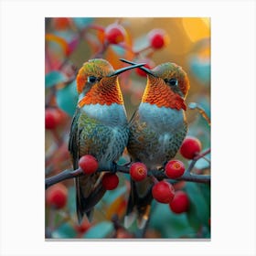 Beautiful Bird on a branch 3 Canvas Print