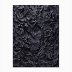 Black Art Textured 12 Canvas Print