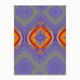 Purple And Orange Abstract Canvas Print