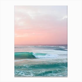 Bathsheba Beach, Barbados Pink Photography 1 Canvas Print