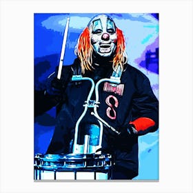 Drums Clown Shawn Crahan slipknot music band Canvas Print