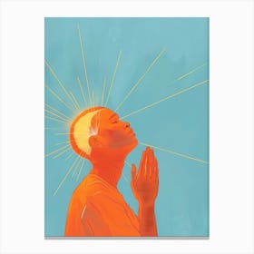 Man Praying 2 Canvas Print