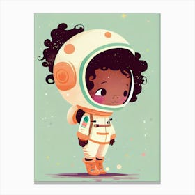 girl astronaut  Canvas Print