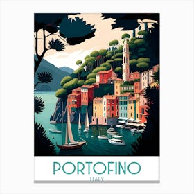 PortofinoTravel Poster Canvas Print