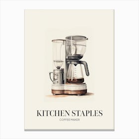 Kitchen Staples Coffee Maker 2 Canvas Print