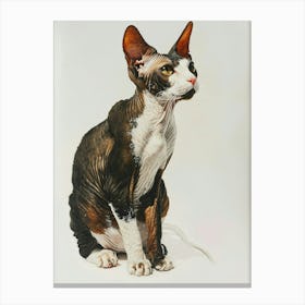 Cornish Rex Painting 1 Canvas Print