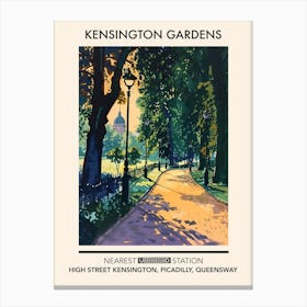 Kensington Gardens London Parks Garden 2 Canvas Print