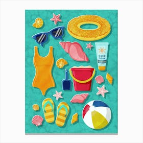 Beach Day Canvas Print