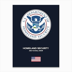 Homeland Security Usa Print Stampe su tela