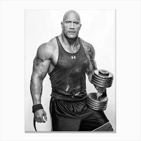 Dwayne Johnson 2 Canvas Print