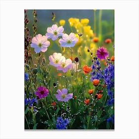 Flowers In The Garden 6 Canvas Print