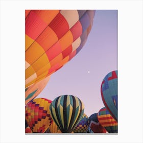 Hot Air Balloon Sunset Canvas Print