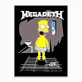 Megadeth - The Simpsons Canvas Print