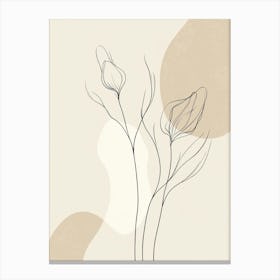 Abstract Flowers 8 Canvas Print