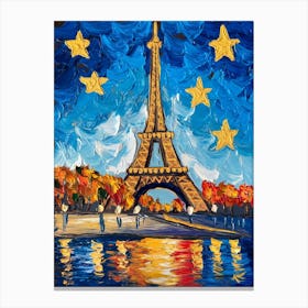 Paris Eiffel Tower 1 Canvas Print