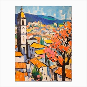 Arezzo Italy 4 Fauvist Painting Canvas Print