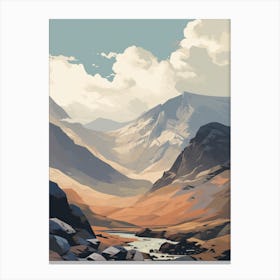 Ben Nevis Scotland 7 Hiking Trail Landscape Canvas Print