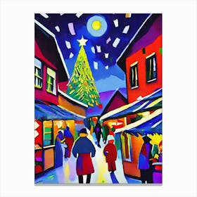 Christmas Market 1 Canvas Print