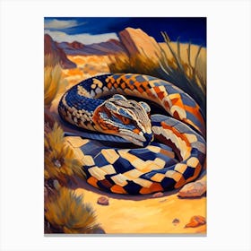 Sidewinder Rattlesnake 1  Painting Canvas Print