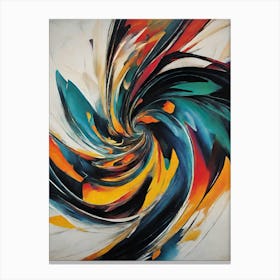 Abstract Swirl Painting Canvas Print