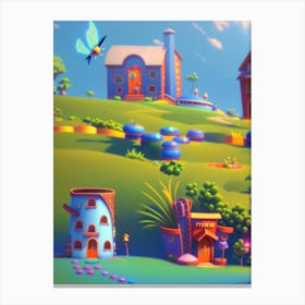 Fairy Village Canvas Print