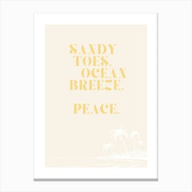 Beach - Peace Canvas Print
