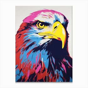 Andy Warhol Style Bird Eagle 4 Canvas Print