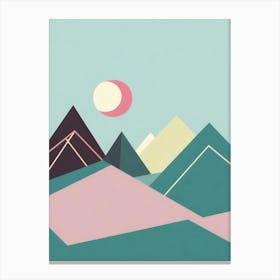 Abstract Mountain Landscape 1 Canvas Print