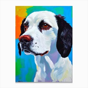 English Springer Spaniel Fauvist Style dog Canvas Print