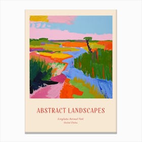 Colourful Abstract Everglades National Park Usa 4 Poster Canvas Print