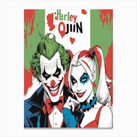 Harley Quinn & Joker 2 Canvas Print