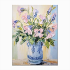 Flower Painting Fauvist Style Canterbury Bells 3 Canvas Print