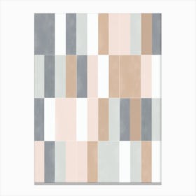 Muted Pastel Tiles 02 Canvas Print