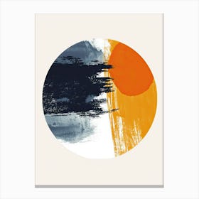 Radiant Twilights Of Modernist Rhythm Mid Century Style Canvas Print