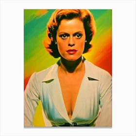 Sigourney Weaver Colourful Pop Movies Art Movies Canvas Print
