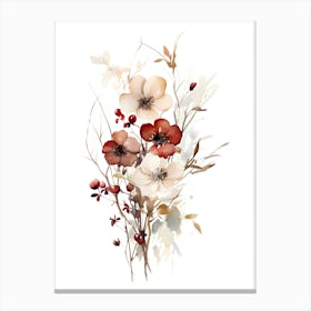 Watercolor Flowers 7 Canvas Print