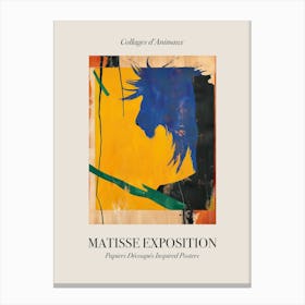 Lion 4 Matisse Inspired Exposition Animals Poster Canvas Print