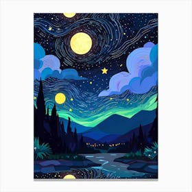 Night Sky 25 Canvas Print