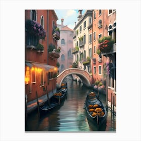 Venice Canal 1 Canvas Print