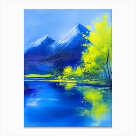 Mountain Landscape Painting Canvas Print