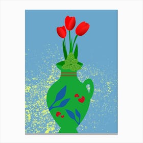 Red Tulips Toile