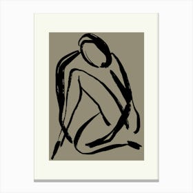 Woman In A Pose Canvas Print