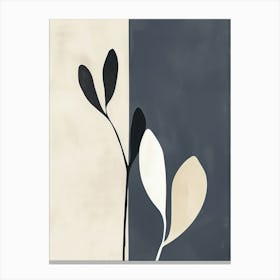 Neutral Vibrations Minimalist Style Canvas Print