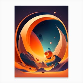 Astrophysics Comic Space Space Canvas Print