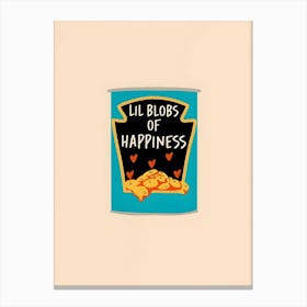 Lil Blobs Of Happiness Kitchen Canvas Print