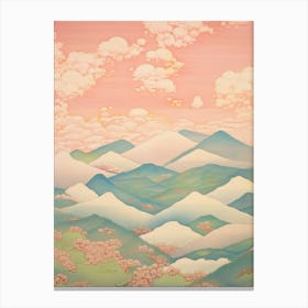Mount Tateyama In Toyama, Japanese Landscape 2 Canvas Print