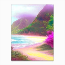 Kauai Hawaii Soft Colours Tropical Destination Canvas Print