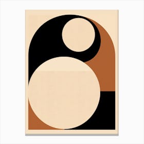 Bauhaus Essence: Abstract Geometricity Canvas Print